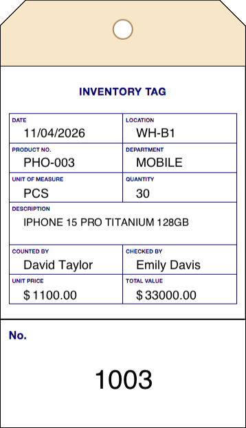 Inventory Tags